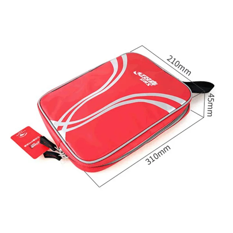 Table Tennis Racket Bag DHS Table Tennis Racket Bag Big Capacity Waterproof Ping Pong Bat Protection Case