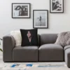 Jungkook Pillowcase Polyester Linen  Creative Zip Decor Bed Cushion Cover 45x45cm 18x18Inch 5