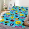 Cartoon S-Sesame Cute S-Street Printed comfortable and sofa living room bedroom Plush blanket suitable for home travel and gifts 4