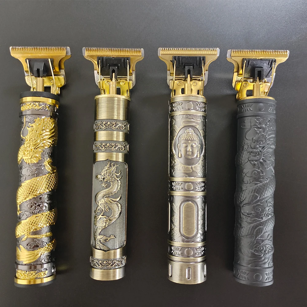 Factory Direct T9 Dragon Phoenix Buddha Head Hair Clipper Electric Clipper Razor Retro Oil Head Fader Hair Trimmer Shaver