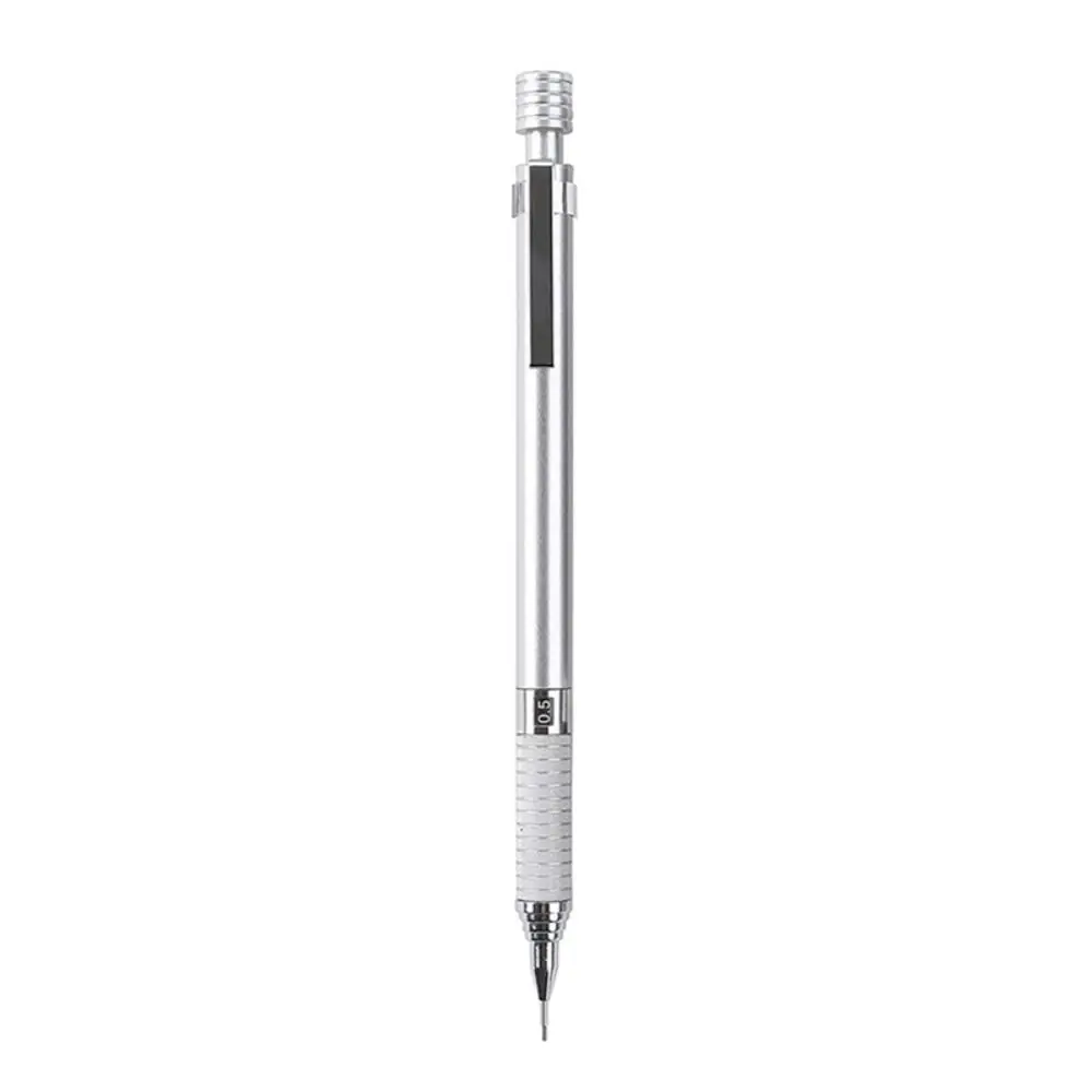 Metal Mechanical Pencil Low Gravity 0.5/0.7mm Propelling Pencil Graphic Design Anti Breakage Automatic Pencil