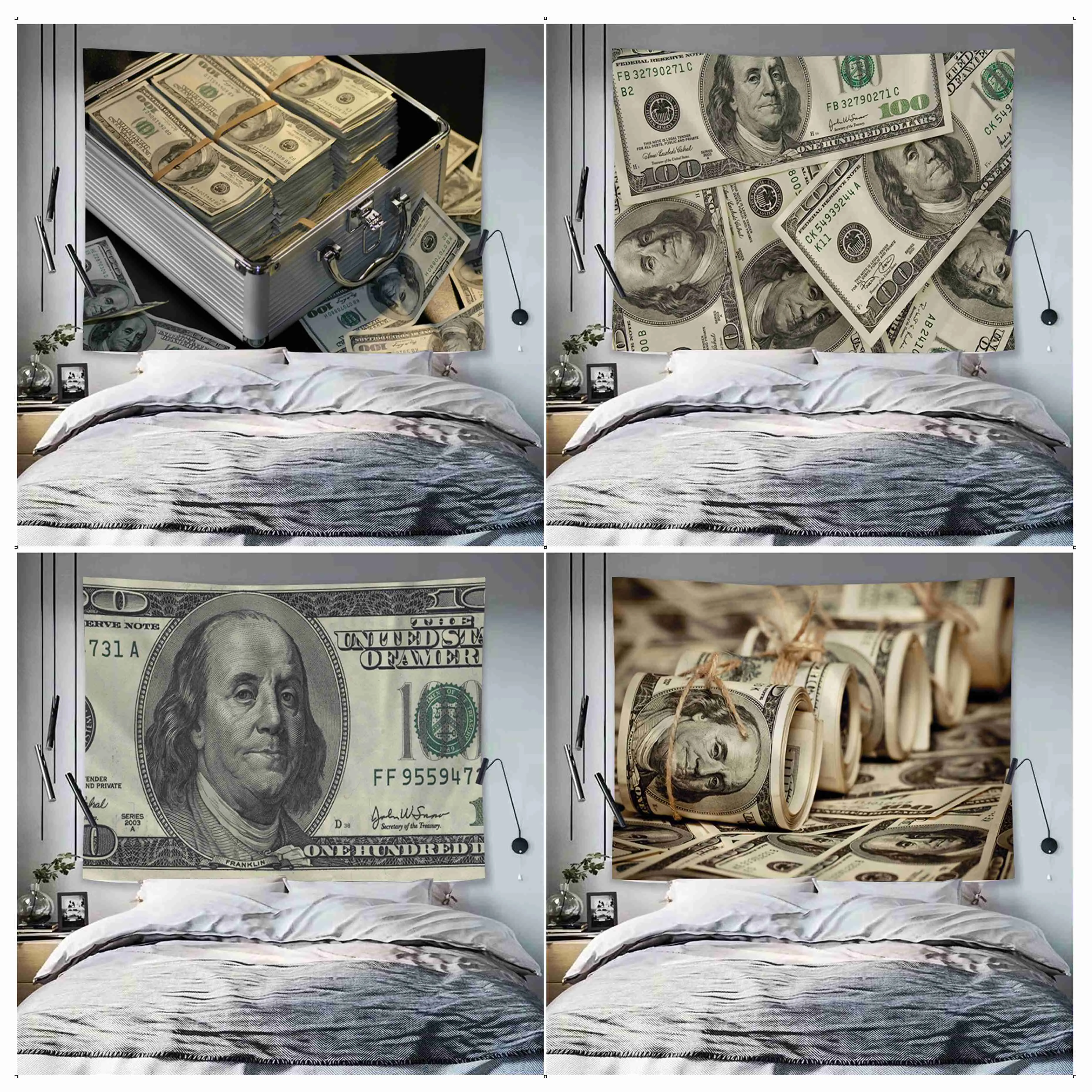 Creative USA Dollar 3D Colorful Tapestry Wall Hanging Wall Hanging Decoration Household Japanese Tapestry