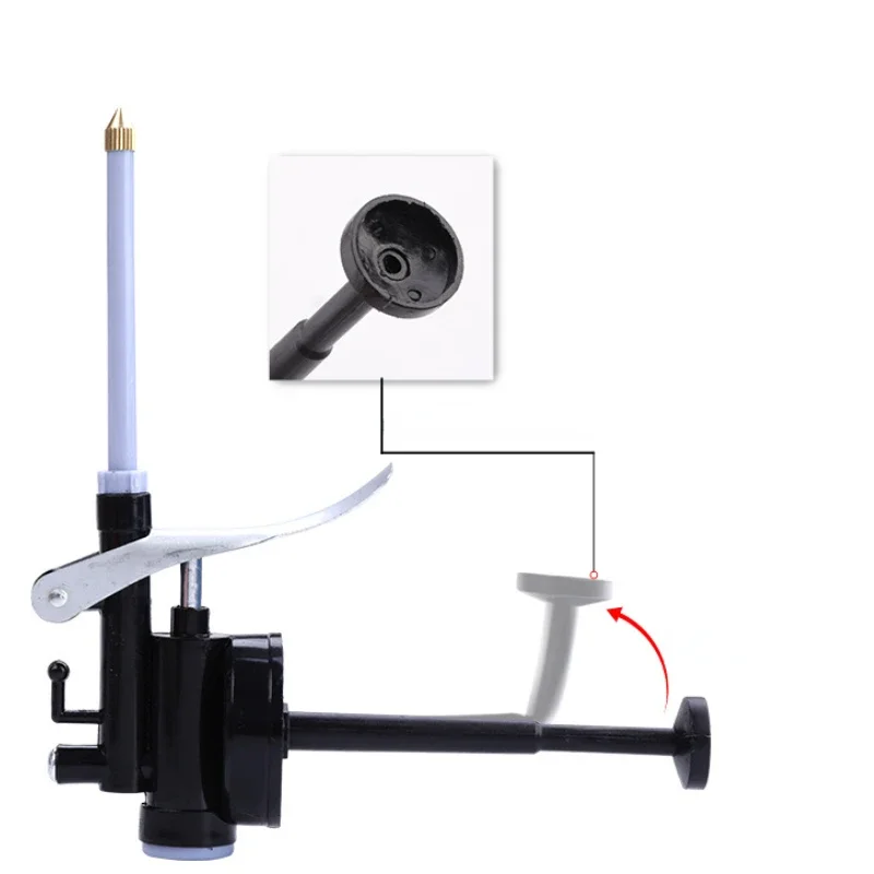 250ml Clear High Pressure Oil Can Plastic Hose Refueling Pot Copper Nozzle Sprays Oiler Gun for Vehicle Rustproof Maintenance