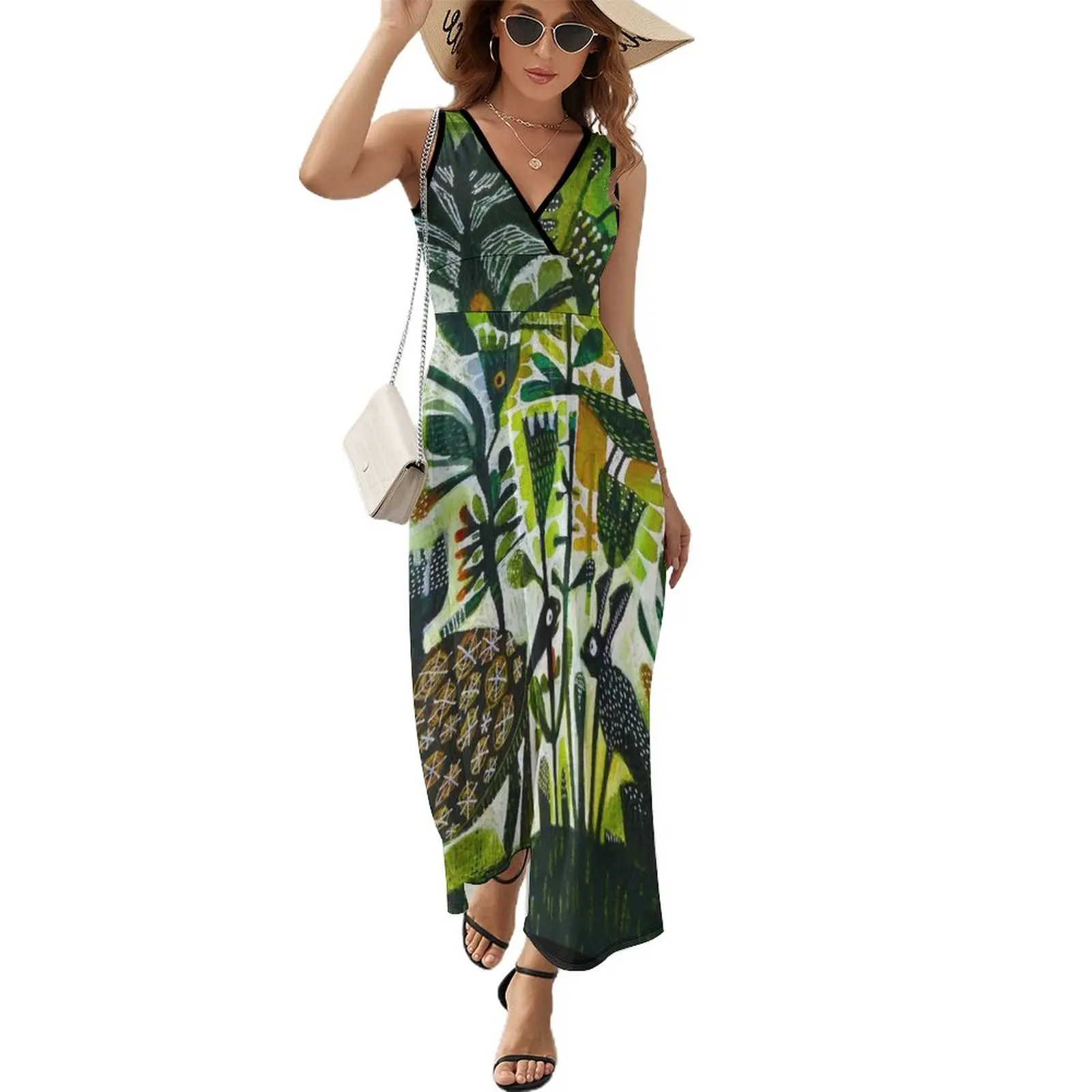 

The hare and the tortoise Sleeveless Dress Female dress long dresses for women