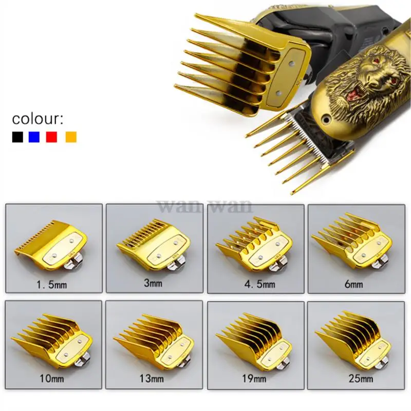 8Pcs/Set Limit Comb For Wahl Electric Clippers Barber Shop Pro Cutting Guide Comb Positioning Calipers Comb Clipper Guard Y1001 3