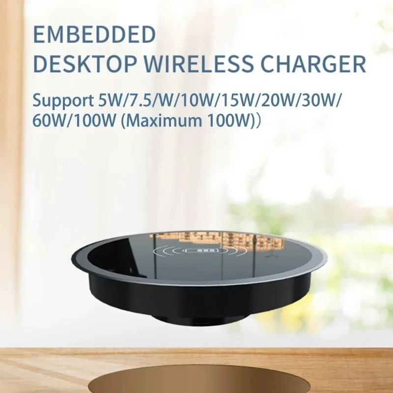 100W Fast Wireless Charger Pad for iPhone 16 15 14 13 12 Samsung S24 S23 Xiaomi Huawei Wireless Charging Station Charging Device