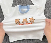 Newborn Kid Girl Underwear Clothes Set Pure Cotton Baby Boy Long Sleeves Outfit Cute Toddler Infant Clothing Two Piece Sleepwear 5