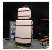 20 Inch ABS Spinner suitcase trolley luggage bag Rolling Suitcase women travel Luggage suitcases 24 Inch Wheeled Suitcase sets tanie i dobre opinie POLIESTER CN (pochodzenie) Walizka na kółkach bagaż European and American Style