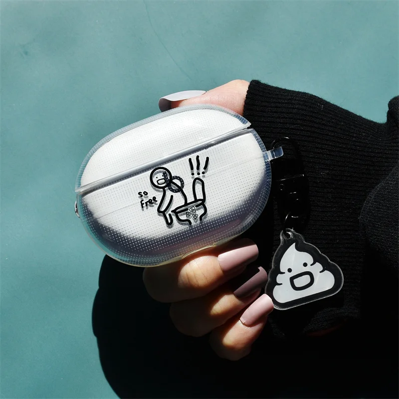 Simpatica Custodia Per Auricolari Divertente Per Beats Studio Buds Custodia Trasparente Per Auricolari Carini Per Beats Scatola Di Ricarica Beats Buds