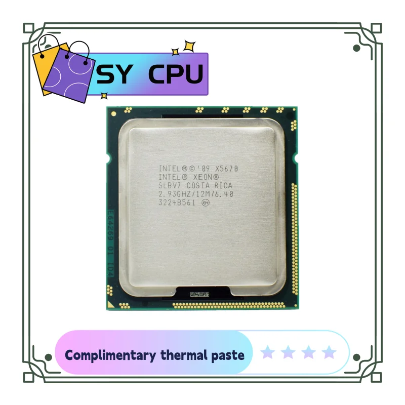 

X5670 2.933 GHz Six-Core Twelve-Thread CPU Processor 12M 95W LGA 1366