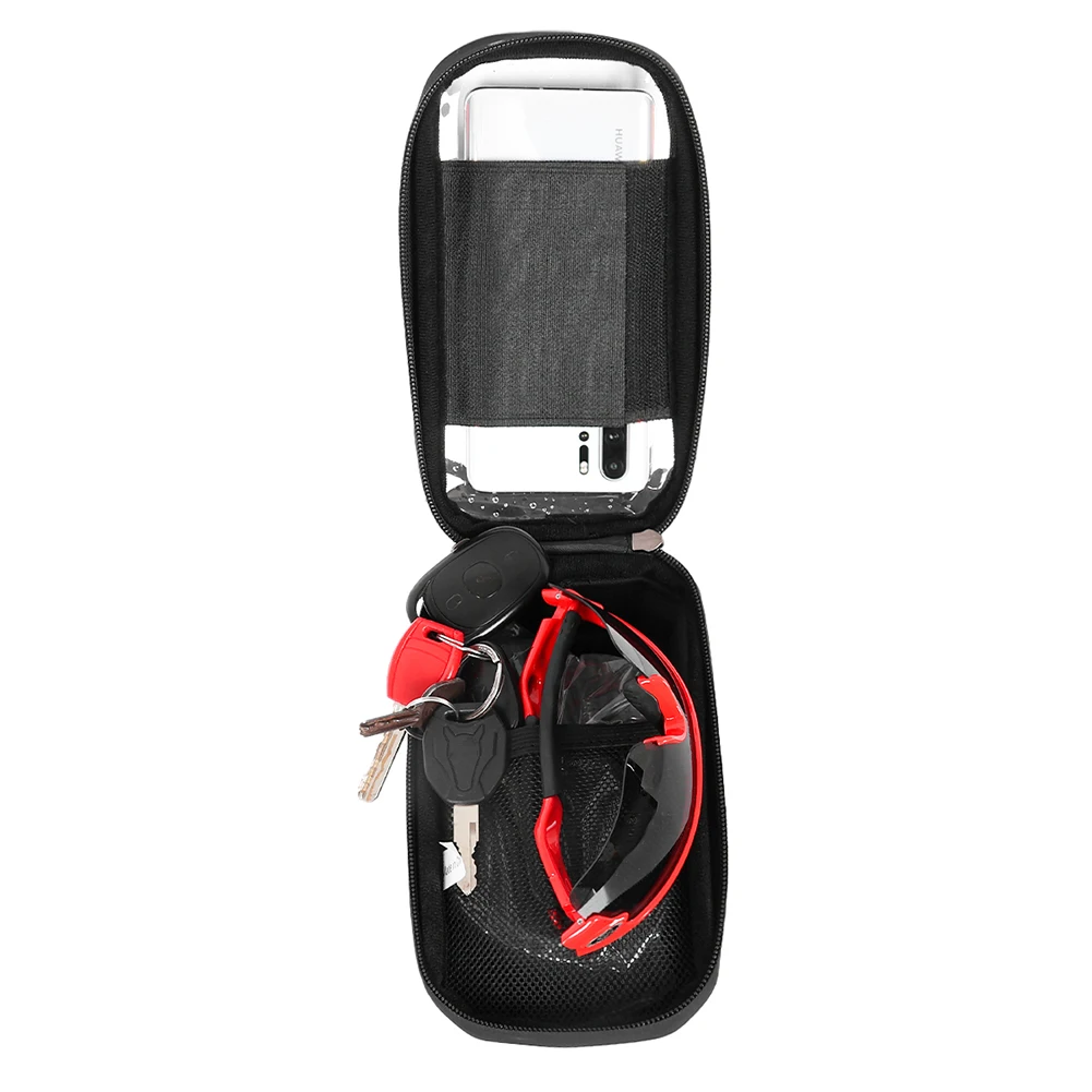 Description Picture 5 of itemTouch Screen Top Front Tube Frame MTB Road Bike Bag EVA Bicycle Front Frame Bag Bike Top Tube Bag Bike Pouch Fit for 7 In Phones