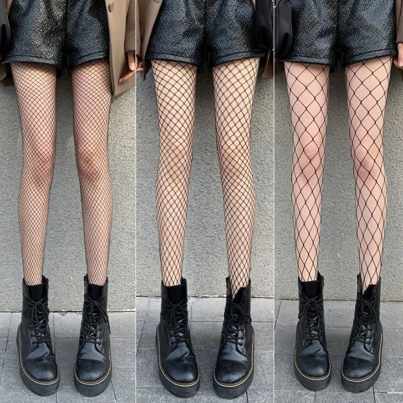 3 쌍 로리타 Fishnet 바디 스타킹 피쉬 네트 팬티 스타킹 메쉬 나일론 스타킹 섹시한 란제리 스킨 JK Fishnet 허리 양말 레깅스