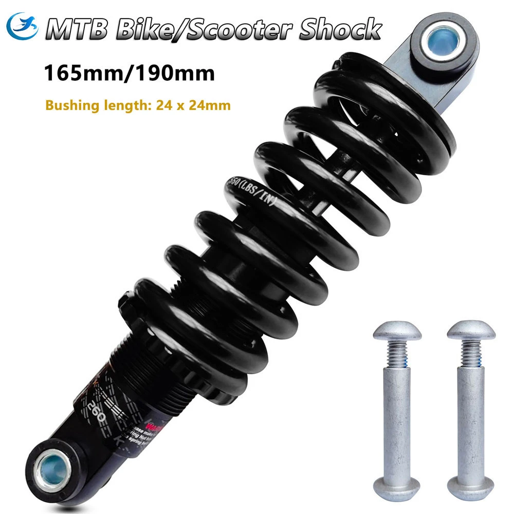 Bike Rear Shock Absorber Spring MTB 165/ 190mm GS121A, 100 To 2000 Lbs
