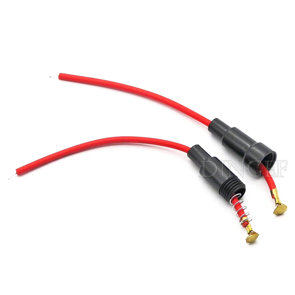 5Set 5*20mm 6*30mm Glass Fuse Holder Screw Type with 22AWG Wire Cable 250V 5X20MM Glass Fuse Tube Casing 6x30mm