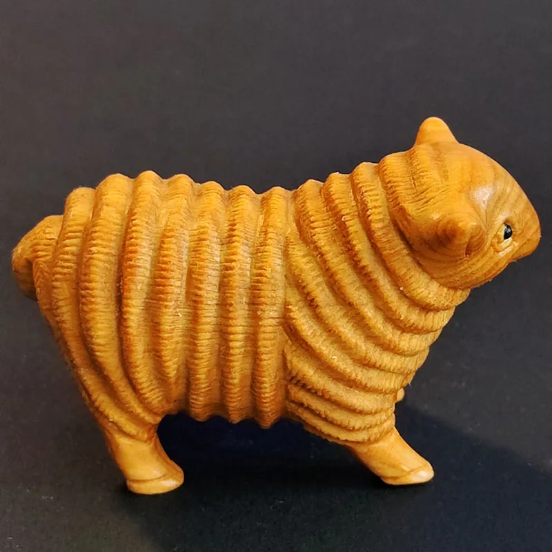 

Q4932 - 2 "резная вручную Статуэтка Netsuke из бокса-Искусственная резьба