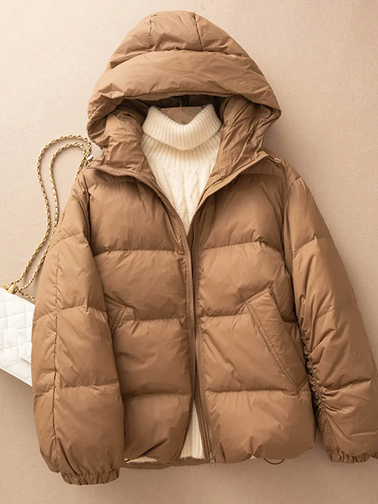 

2023 Women's Clothing Fashion waist thickened down coat Winter New