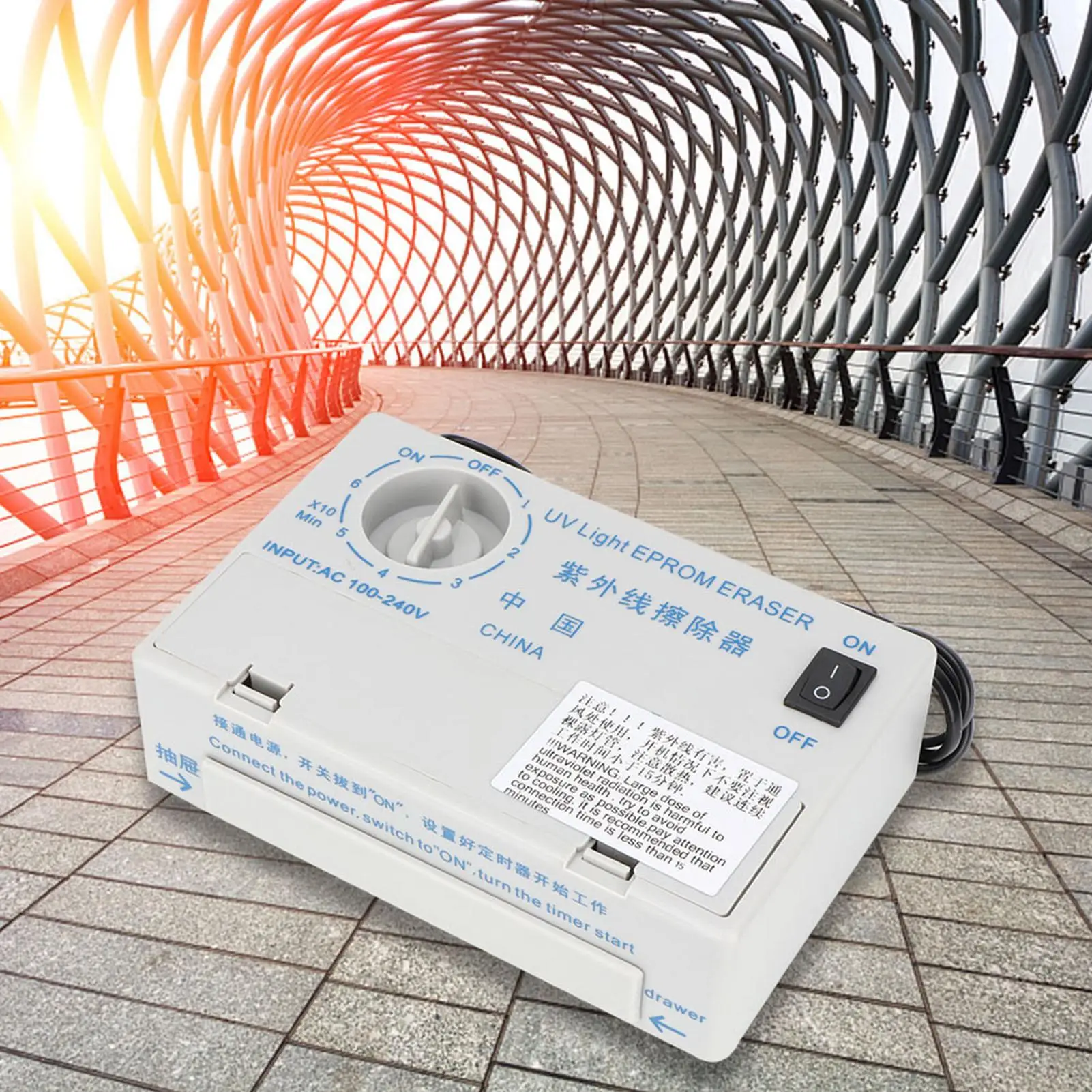 UV EPROM Eraser Dosimeter-Ultraviolet Light Erasing Timer for Semiconductor Wafers-Radiation Measurement CN Plug