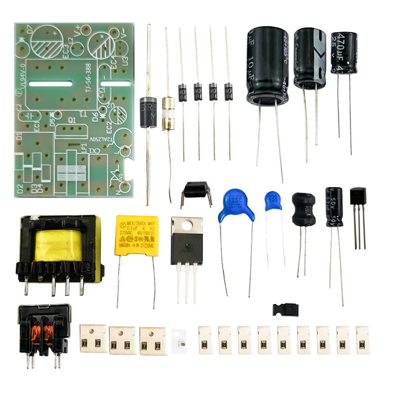 Flyback Switching Power Supply DIY Electronic Kit Assembly and Soldering Kit for Practice and Teaching