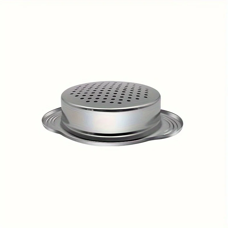 Leeseph 1pc Stainless Steel Food Can Strainer, Tuna Strainer, Sieve Tuna Lid Press Canning Colander, Oil Drainer, Kitchen Tools