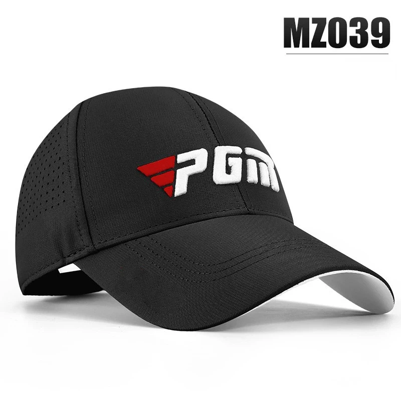 PGM Men's Golf Caps Sun Protection Shade Breathable Male Casual Cap Moisture Wicking Sun Hat MZ039