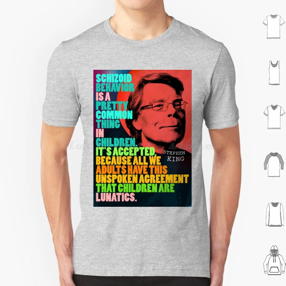 Stephen King Quote 2 T Shirt 6Xl Cotton Cool Tee Stephen King Book Libri Letteratura Lettura Libro Citazioni Libro Horror Nerd