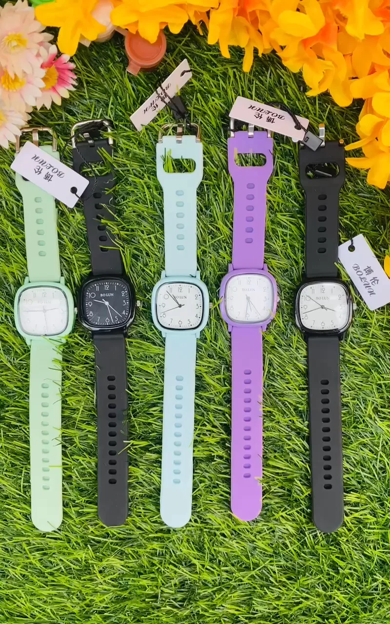 New Premium quality Colorful Silicone Strap Student Sports Watch Round Dial  Simple-Watch Women's Watches-Women's Watches