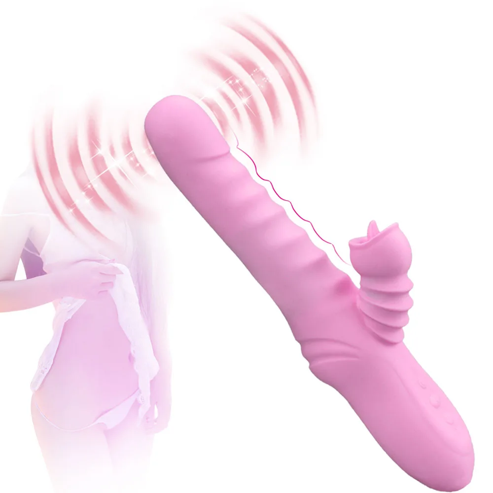 Automatic Clitoral Vibrator With Licking Tongue And G-spot Massage_voghion.com