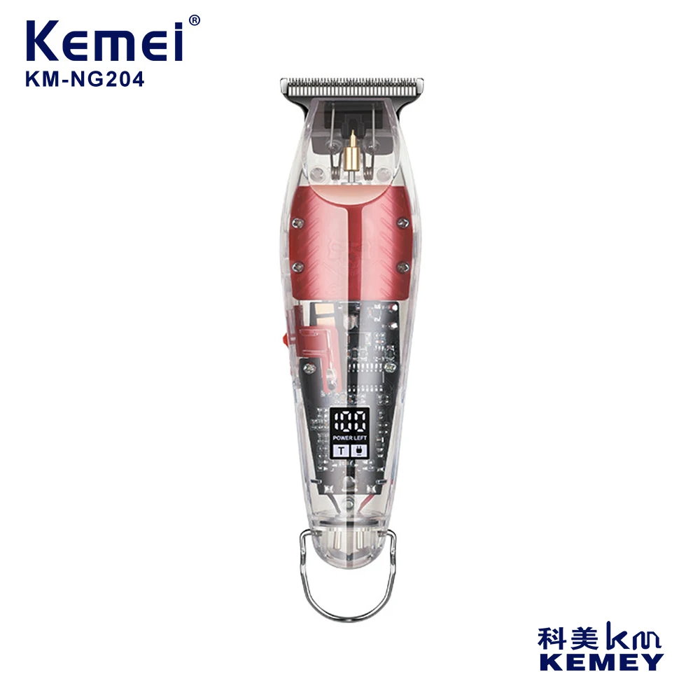 Kemei Haircut Machine For Beard Mirror Hairdresser Rechargeable Electric Shaver Trimmer For Men Barber Professional Hair Clipper