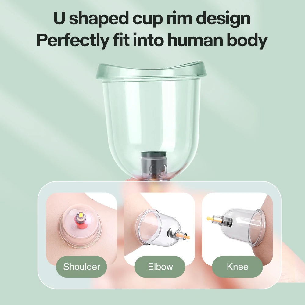Cofoe 12/24pcs Manual Supping Device Vacuum Cupping Suction Cupping Magnetic Therapy Massage Body Pain Relief Home Health 3