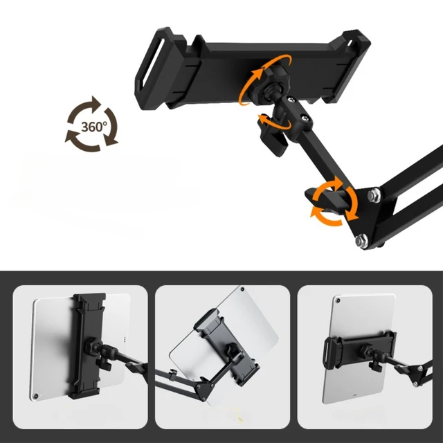 Supporto Telefono E Tablet Regolabile - Girevole 360&deg; Per Treppiede
