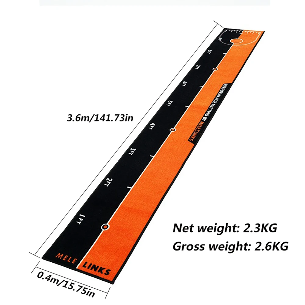 Golf Putting Practice Mat Indoor Equipment No Noise For Home Office Indoor Durable Golf Hitting Mat Mini Green Training Mat