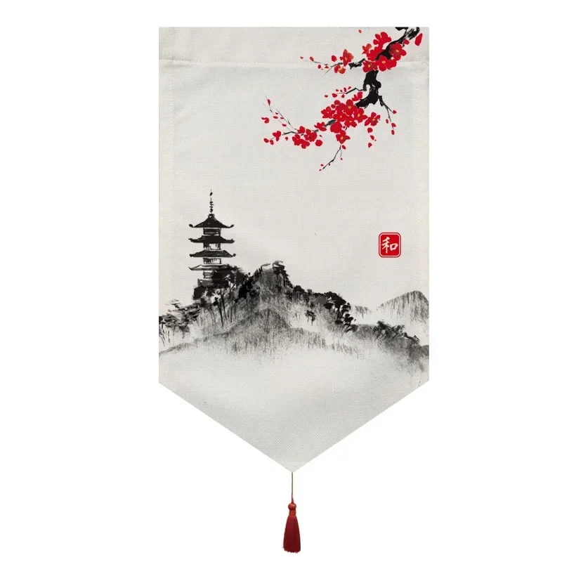 Japan Ukiyo-e Short Door Noren Curtain Ramen Pennant Kitchen Partition Half-Curtain Resturant Entrance Hanging Flag Banner Decor 6