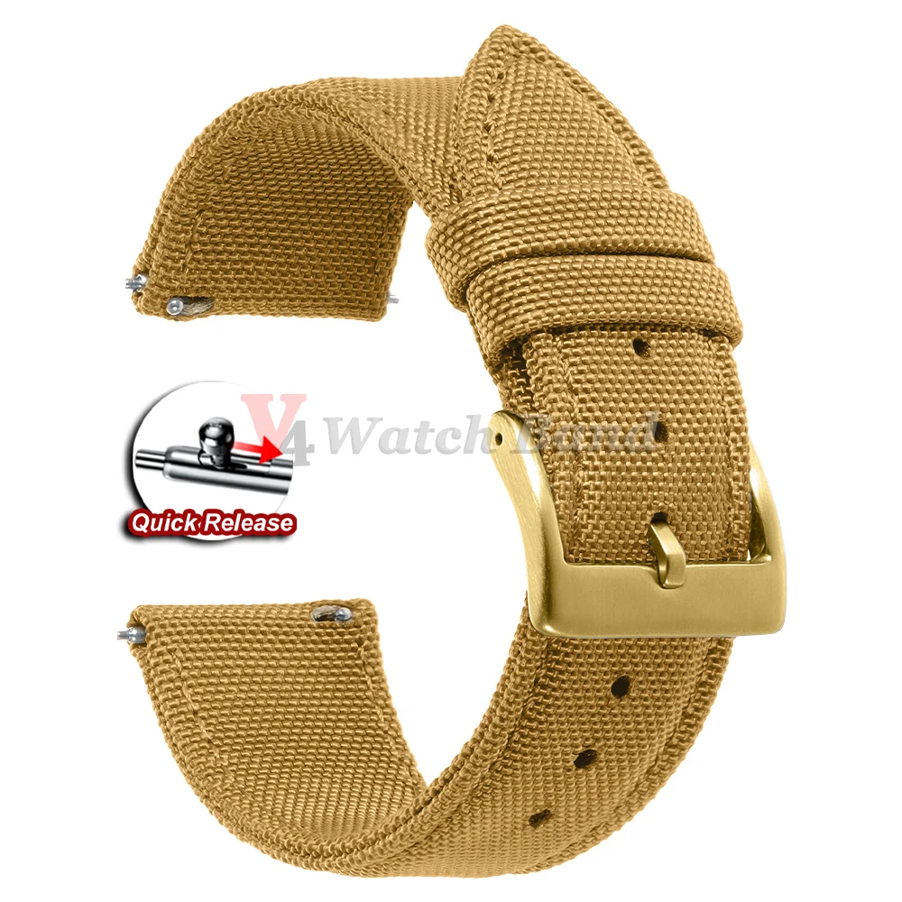 Nylon Quick Release Canvas Watch Strap - Universal Replacement