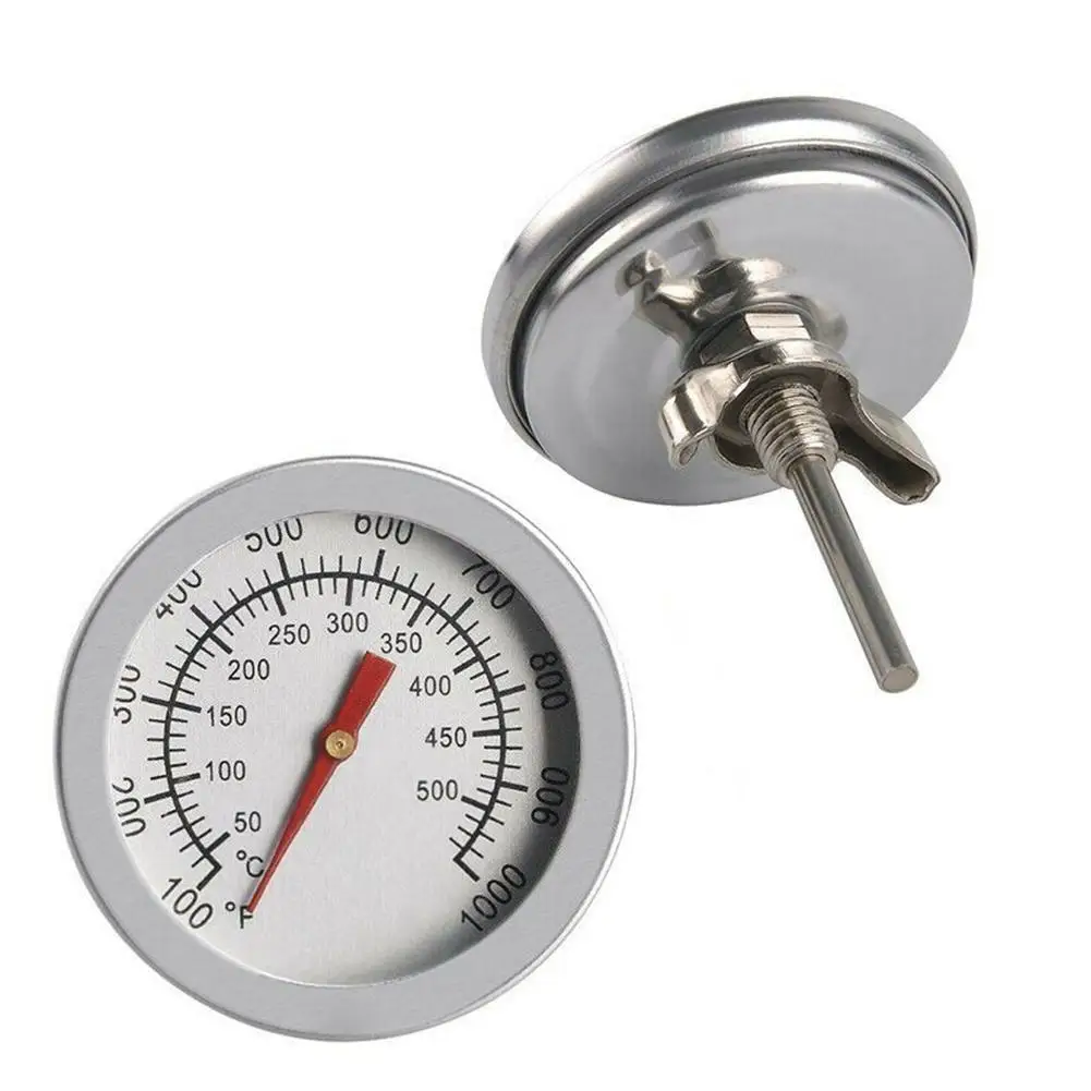 BBQ Gauge Built-in Lid Thermometer Replace Weber Traveller Grills Charcoal Pit Wood Smoker Oven 100-800&deg;F Barbecue Camping smoker accessories,smoker accessory