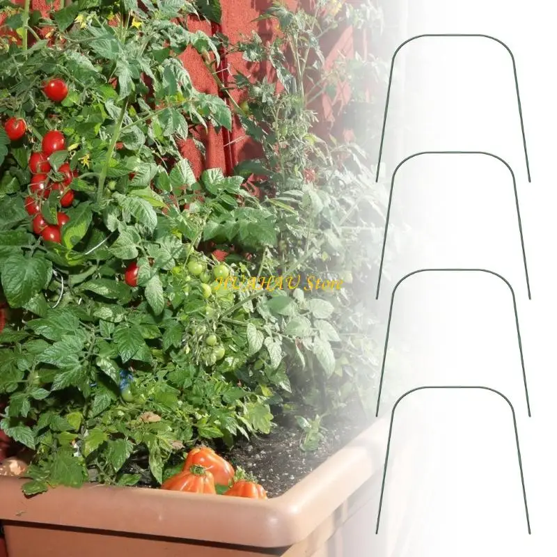 J6BB Greenhouse Hoops Growing Tunnel Garden Hoops Frame for Garden Net Raised Bed Plant Shade Cloth Row Cover Plant Support