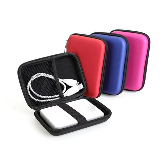 Sac de transport pour disque dur externe USB HDD, étui pour écouteurs, sac  pour PC, étui pour disque dur pour ordinateur portable, housse en poudre,  mini directions USB, 2 , 5 - AliExpress