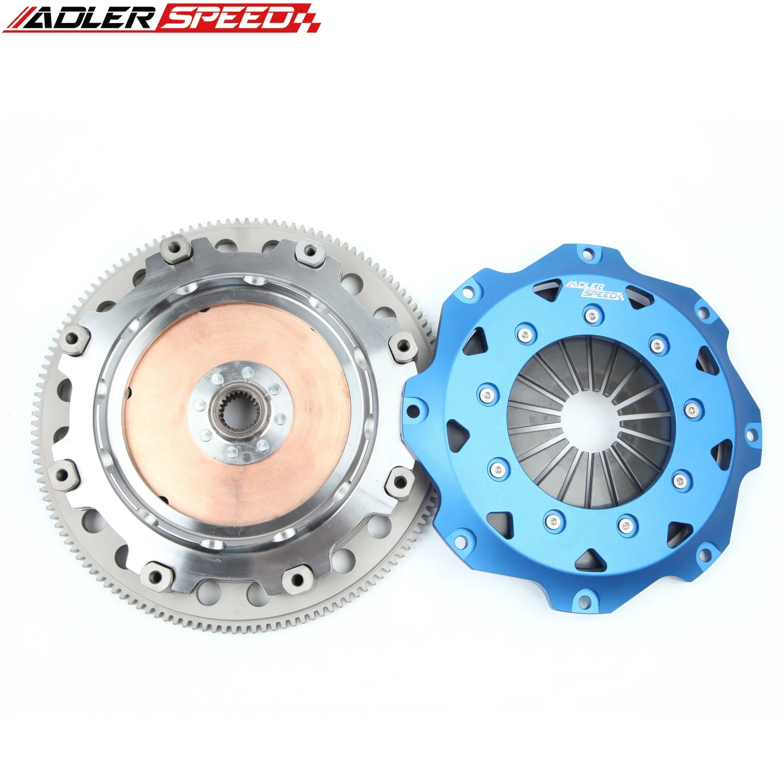 ADLERSPEED 스프링 클러치/레이싱 클러치 트윈 디스크 8.5인치(215mm) 클러치 (97-05 아우디 A4; A4 콰트로/98-05 폭스바겐 파사트 1.8L B5, B6 용)