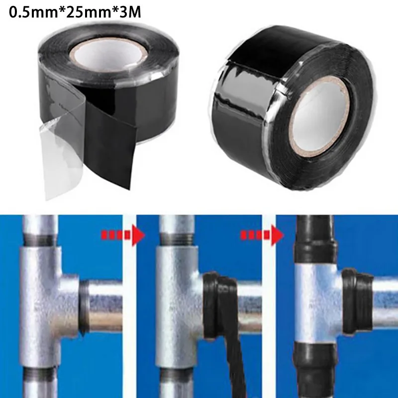 Description Picture 4 of itemSuper Strong Waterproof Stop Leaks Seal Repair Performance Silicone Adhesive Insulating Duct Tapes