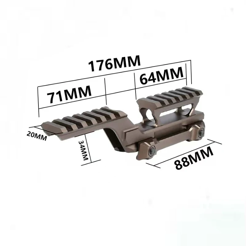Taktische Hydra Riser Anblick Basis Für Red Dot Anblick & Laser Anzeige Combo Set Montieren Picatinny Schiene Aluminium Umfang montieren Mit Mark – Detail 4
