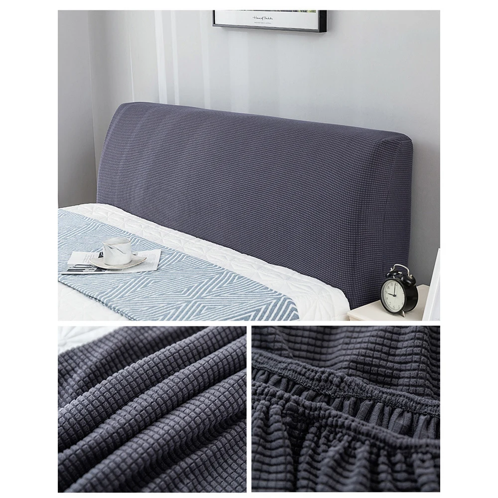 Thicken Elastic All-inclusive Bed Head Cover Bed Head Back Protection Dust Cover Bedroom Removable Bedside Home Decor