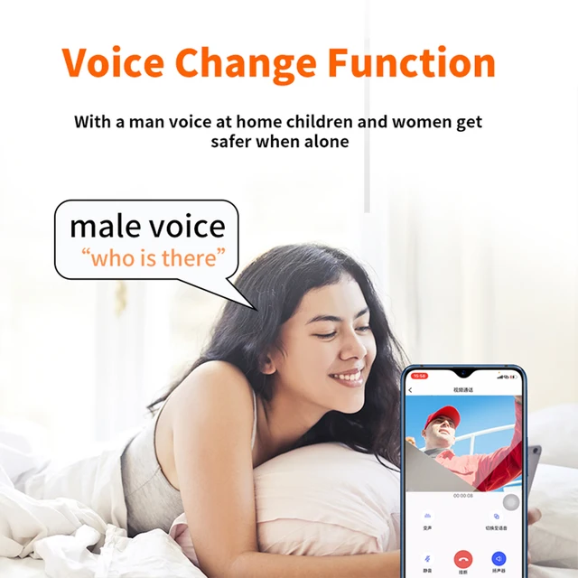 Wireless Doorbell Camera Wifi HD Night Vision Digital Magic Eye 2-way Intercom Voice Change Door Video Peephole Smart Home Bell 4