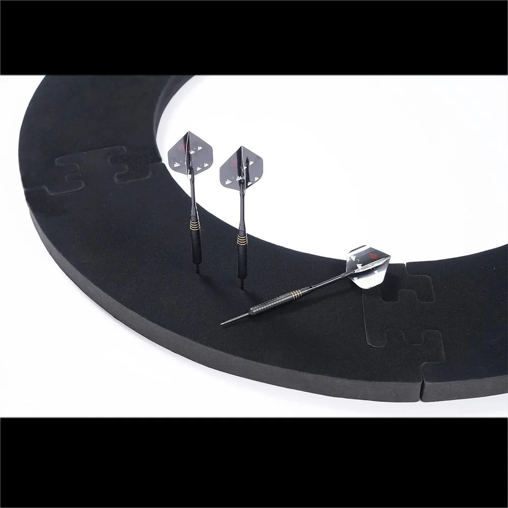 The Black Spliced Dart Ring Wall Protector is Suitable for All Standard Size Dart Boards