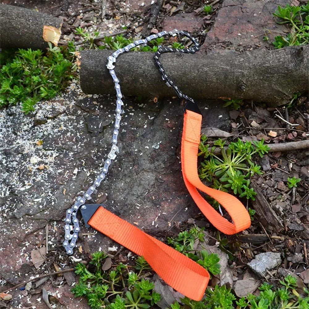 11 Teeth Outdoor Portable Hand-drawn Wire Saw Field Mountaineering Life-saving Chain Saw Multi-function Tool Pocket Chain Multi Purpose Saw Hand Saw Handheld Saw
