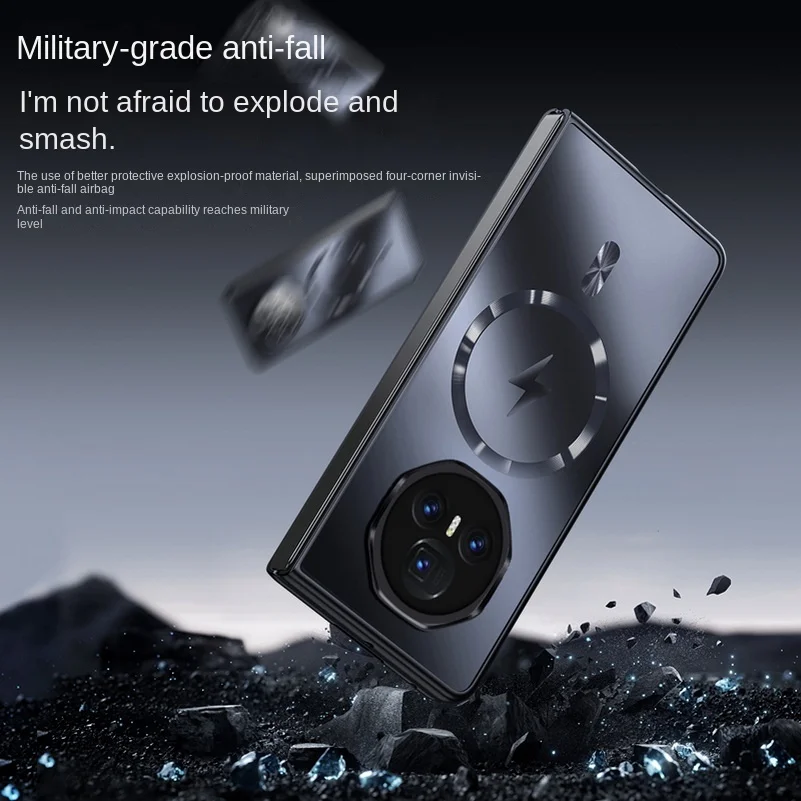UV Hardened Anti-Drop Matte Magnetic Case with Slim Protective Back Panel