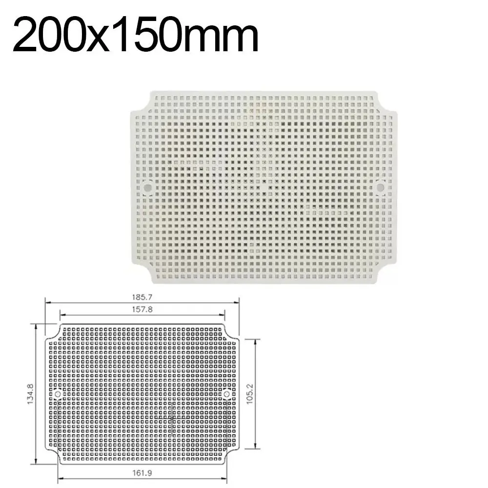 White Plastic ABS Fixed Installation Waterproof Junction Box Honeycomb Grid Plate Porous Plate Accessory Bottom Plate