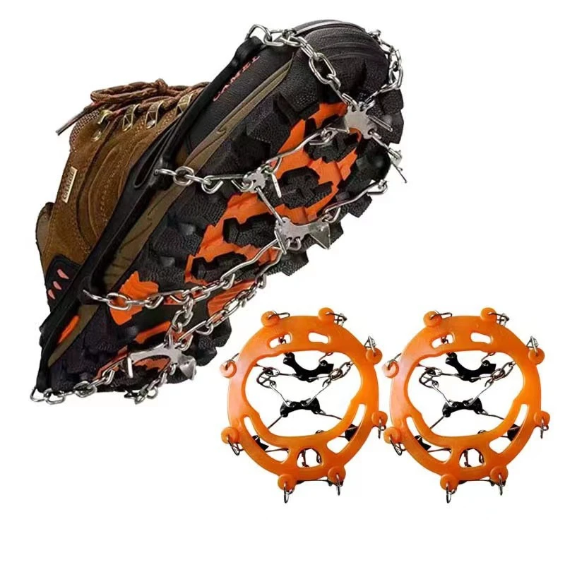 ice gripper spikes climbing crampons Outdoor Winter Hiking Climbing Snow Spikes Crampons Cleats Chain Claws Grips Boots Cover Ice Gripper Spike For Shoes Anti Slip