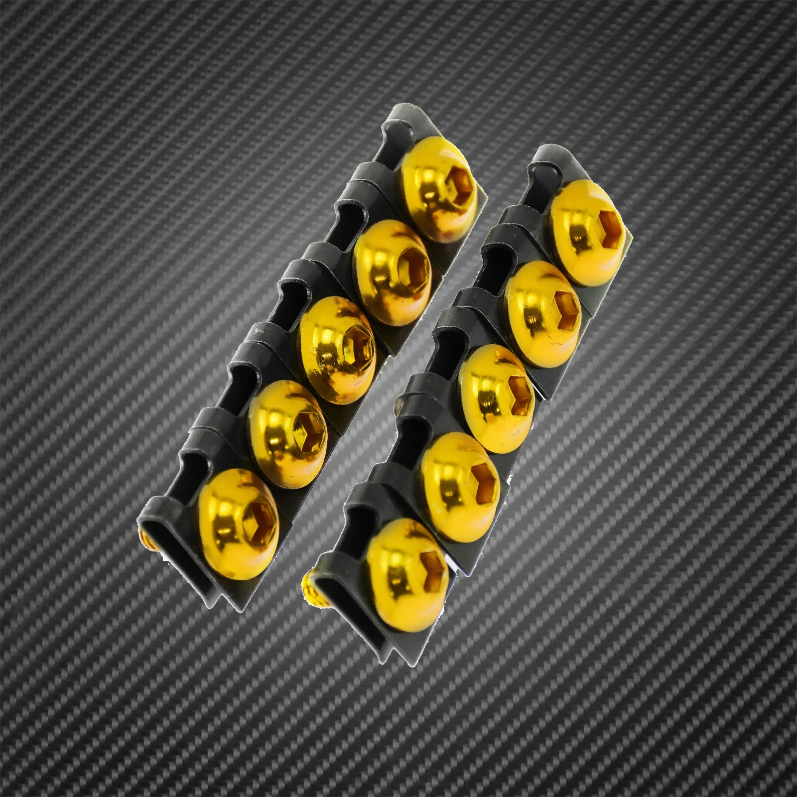 MACTIONS 10x 6mm Universal Motorcycle Fairing Body Bolts Scooter Nuts Bolts M6 Spire Speed Fastener Clips Screw Spring Nut