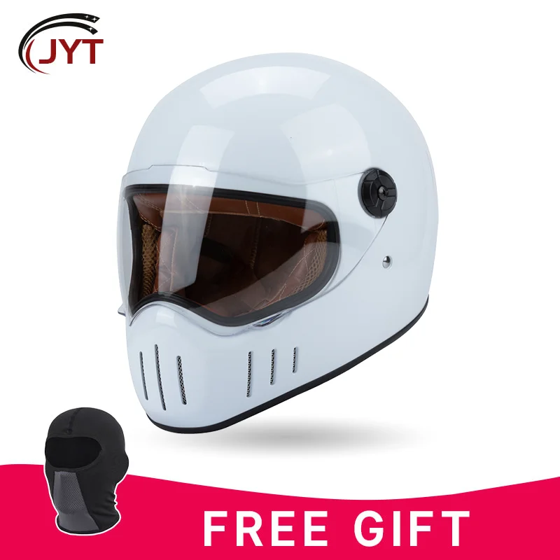 Thompson Retro Motorcycle Helmets Full Face Helmet Vintage Cascos