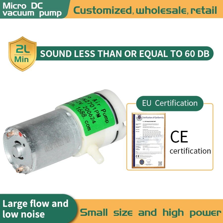 Small Diaphragm Vacuum Pump For Medical High Pressure 1.0 3.0 L/m