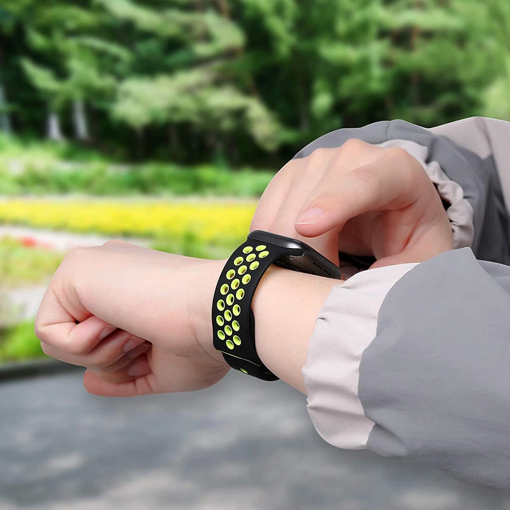 รูปสินค้า สายซิลิโคนกันน้ำสำหรับ Apple Watch ทุกรุ่น